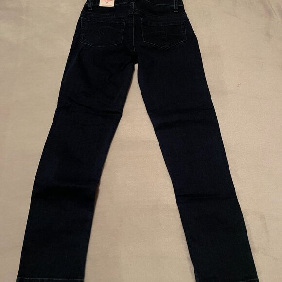 Justice Size 10 Sequin Blue Jeans Mid Rise Super Skinny. - Picture 6 of 11
